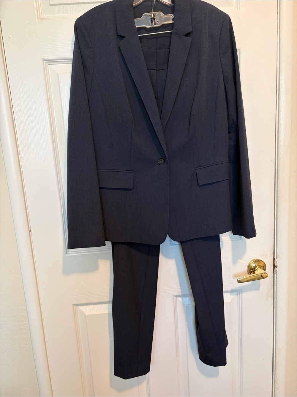 Ann Taylor Factory Women's Navy P Suit Jacket & Trousers